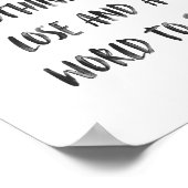 トラベやる気を起こさせるル引用文ミニマルブラックブラシ ポスター (角)