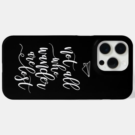 トラベやる気を起こさせるル引用文白黒クール Case-Mate iPhoneケース (裏面 (横))