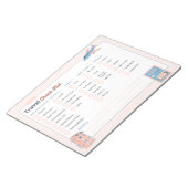 トラベカスタマイズルチェックリストメモ帳 ノートパッド (アングル)