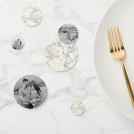 トラベカスタムルベビーシャワーヴィンテージマップ紙吹雪 コンフェッティ