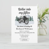 トラベクラシックルバイク転がの50誕生日 招待状 (スタンド正面)