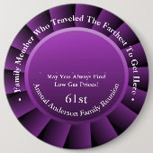 トラベッドファースト家族懇親会賞 缶バッジ (正面)