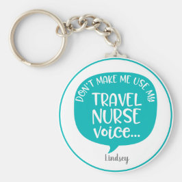 トラベパーソナライズされたルおもしろいナースキーチェーン キーホルダー