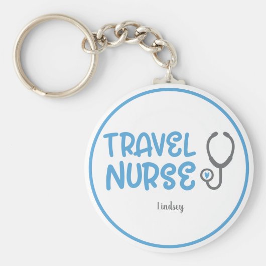 トラベパーソナライズされたルナースキーチェーン キーホルダー (正面)