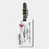 トラベパーソナライズされたル荷物タグ付きカスタム情報 ラゲッジタグ (正面縦)