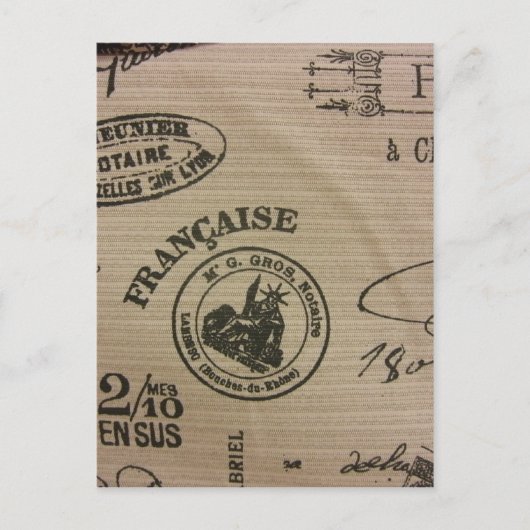 トラベフランスのルスタンプ ポストカード (正面)