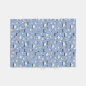 トラベフランスのルフレンチキニアートフリースブランケット フリースブランケット (正面(横))