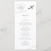 トラベミニマルルモダンテーマ先結婚式 メニュー (正面)