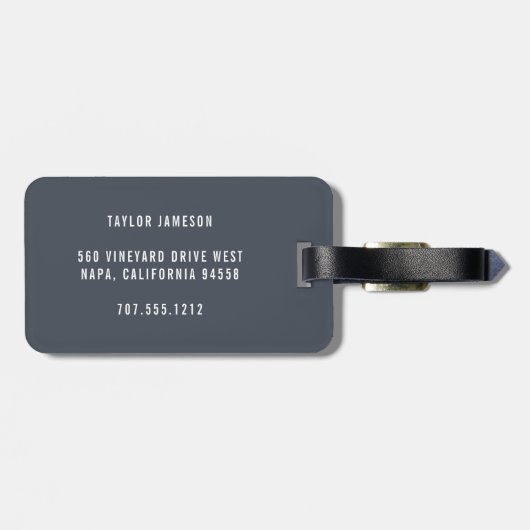 トラベモダンルモノグラムの引用文 ラゲッジタグ (裏面横)