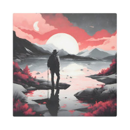 トラベラーアットデュスク メタルプリント