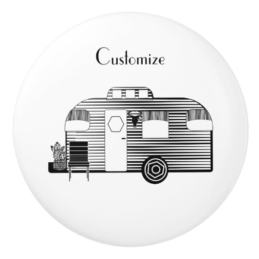 トラベラーカンパーキャラバンサンダー_コーブ セラミックノブ (正面)