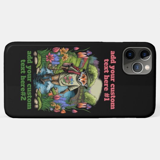 トラベラーキツネワイルドフラワーコテージコアカスタムフローラ Case-Mate iPhoneケース (裏面(横))