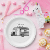 トラベラーキャンパーキャラバンサンダー_コーブ  ペーパープレート (パーティー)