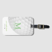 トラベラーゴルファーパーソナライズされた ラゲッジタグ (正面横)
