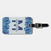 トラベラースクリプト名スタイリッシュPersonalize Monogram ラゲッジタグ (正面横)