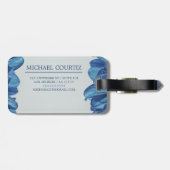 トラベラースクリプト名スタイリッシュPersonalize Monogram ラゲッジタグ (裏面横)