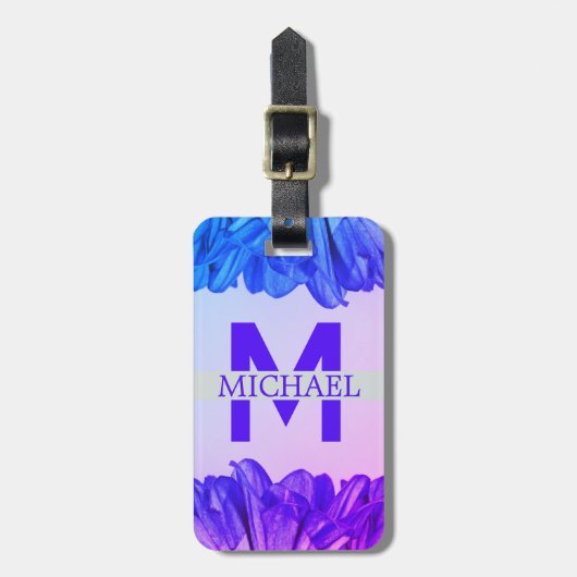 トラベラースクリプト名スタイリッシュPersonalize Monogram ラゲッジタグ (正面縦)