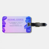 トラベラースクリプト名スタイリッシュPersonalize Monogram ラゲッジタグ (裏面横)