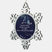 トラベラーズアンドスターズスノーフレークフレームオーナメント スノーフレークピューターオーナメント (右)