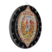 トラベラーズガイドBourbon "Hit Him in the Nuts" ダーツボード (正面左)