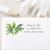 トラベラーズパームツリートロピカルグリーンボホ ラベル (インサイチュ)