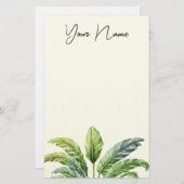 トラベラーズパームツリートロピカルボホペルソナライズ 便箋 (正面/裏面)