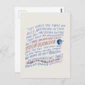 トラベラーズ引用文 ポストカード (正面/裏面)