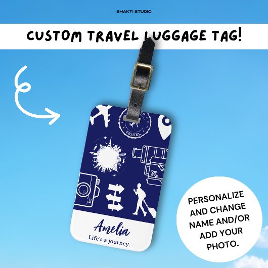 トラベラーズ 旅行 名言 いい旅 カスタムギフト ラゲッジタグ
