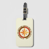 トラベラーバスタイリッシュモダンックパッカーグロベットロッター ラゲッジタグ (正面縦)