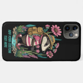 トラベラーバダーインワイルドフラワーコテージコアカスタム Case-Mate iPhoneケース (裏面(横))