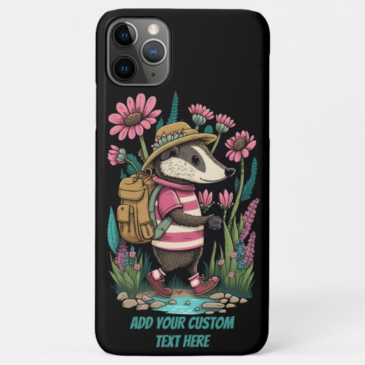 トラベラーバダーインワイルドフラワーコテージコアカスタム Case-Mate iPhoneケース (裏面)