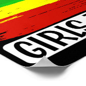 トラベラーフライトバケーションジャマイカガールズトリップフラグ ポスター (角)