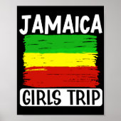 トラベラーフライトバケーションジャマイカガールズトリップフラグ ポスター (正面)