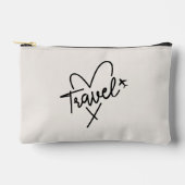 トラベラーポーチパーソナライズされたトラベルメイクアップバッグ アクセサリーポーチ (正面)