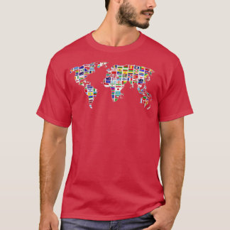 トラベラーマンガ国際的ー旅行世界F Tシャツ
