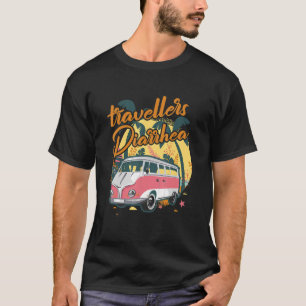 トラベラー下痢キャラバントラベルコスチューム旅行 Tシャツ