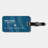 トラベラー名オンブルーラゲッジタグ ラゲッジタグ (裏面横)