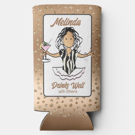 トラベルおもしろいクルーズバケーションフォームドリンク スリム缶クーラー (裏面)