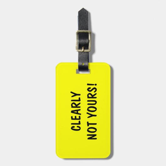 トラベルおもしろいラゲージタグ |明らかに自分のものではない！ ラゲッジタグ (正面縦)