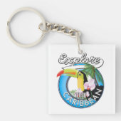 トラベルのパッカリブのチを探索する。 キーホルダー (正面)