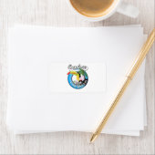 トラベルのパッカリブのチを探索する。ボタンスクエア ラベル (インサイチュ)