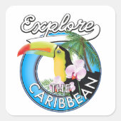 トラベルのパッカリブのチを探索する。ボタン スクエアシール (正面)