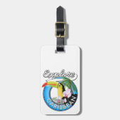 トラベルのパッカリブのチを探索する。 ラゲッジタグ (正面縦)