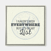 トラベルより多くのコンパススタンプやる気を起こさせる引用文 マグネット (正面)