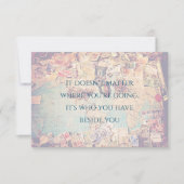 トラベルをテーマにしたマップ日付の保存 招待状 (正面)