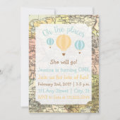 トラベルをテーマにした誕生日招待状 招待状 (正面)