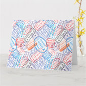 トラベルアイコン カード (黄色い花)