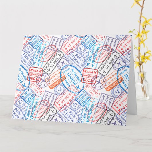 トラベルアイコン カード (黄色い花)