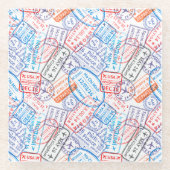 トラベルアイコン ガラスコースター (正面)