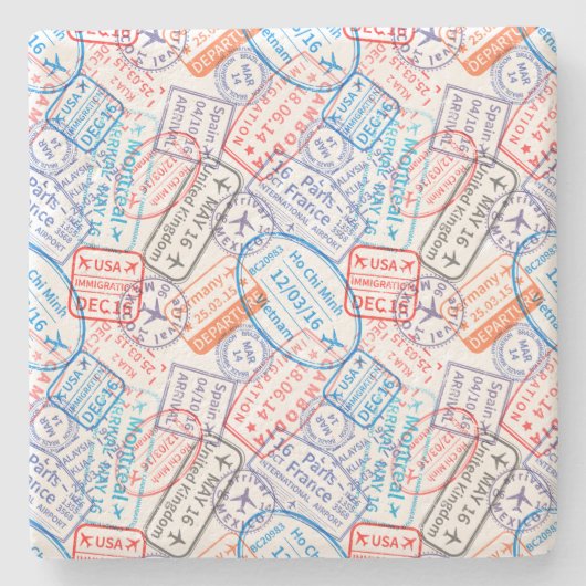 トラベルアイコン ストーンコースター (正面)